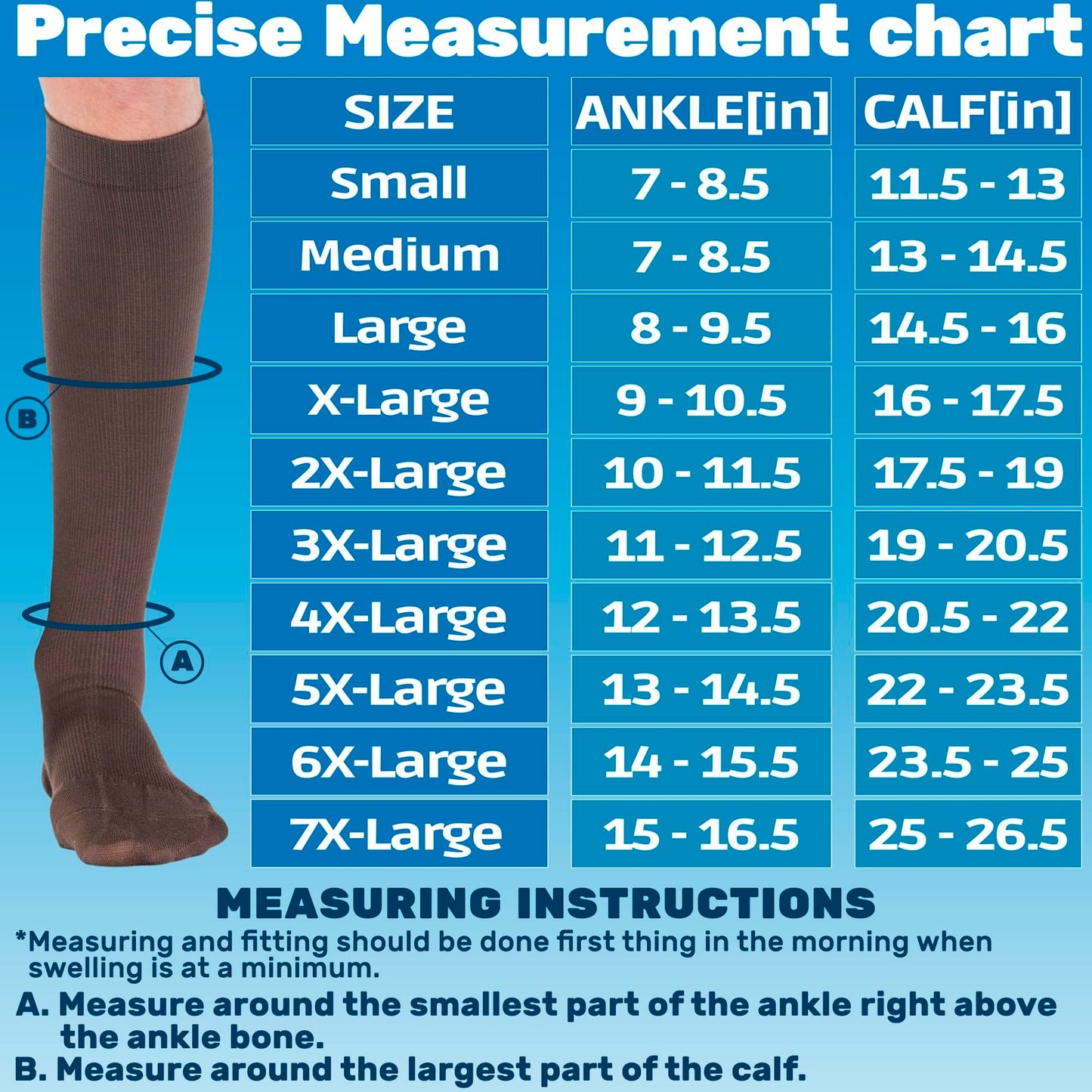 Cotton 20-30mmhg Compression Socks for Women - A105W