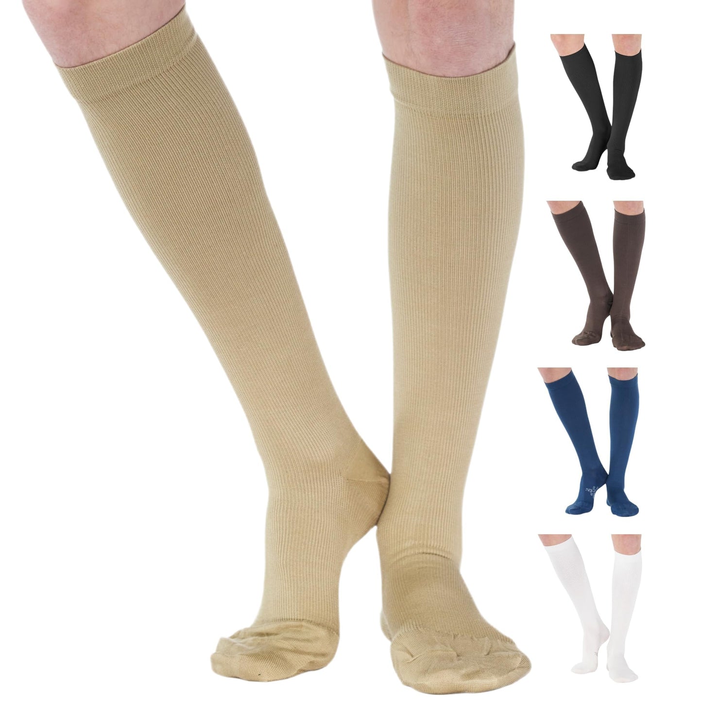 Cotton 20-30mmhg Compression Socks for Women - A105W
