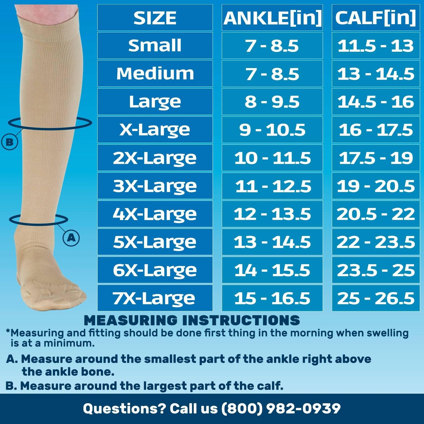 Cotton 20-30mmhg Compression Socks for Women - A105W