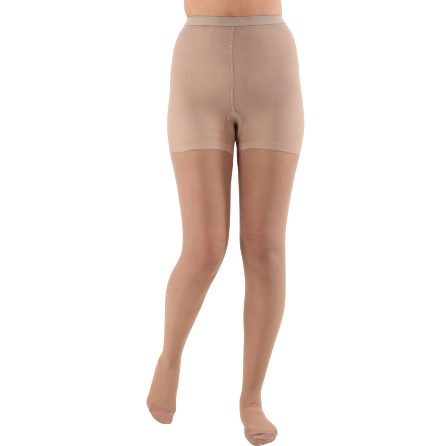 Made in USA - 20-30mmHg Sheer Compression Pantyhose for Women - A207