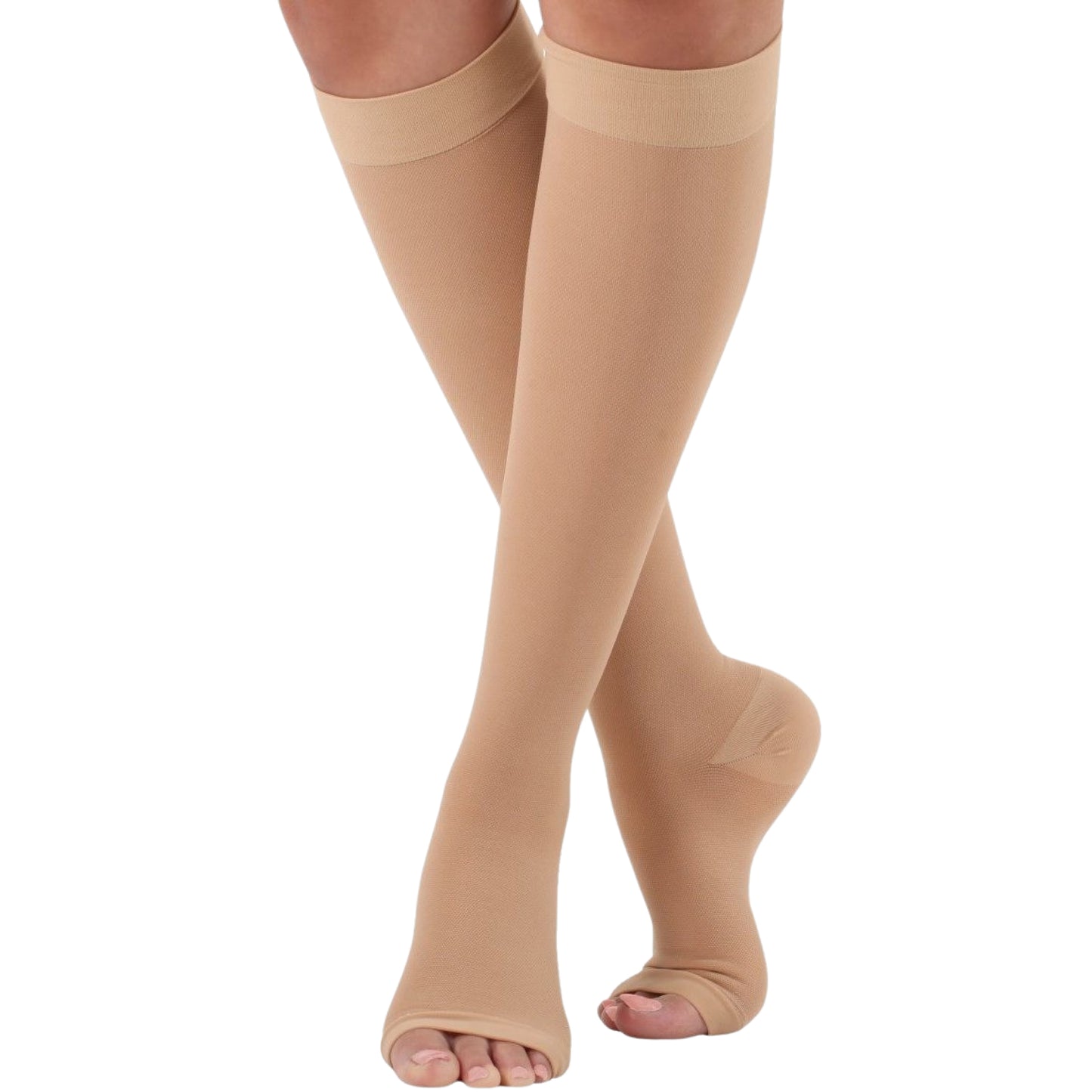 Made in USA - Open Toe Mens Compression Socks 30-40 mmHg - A311M