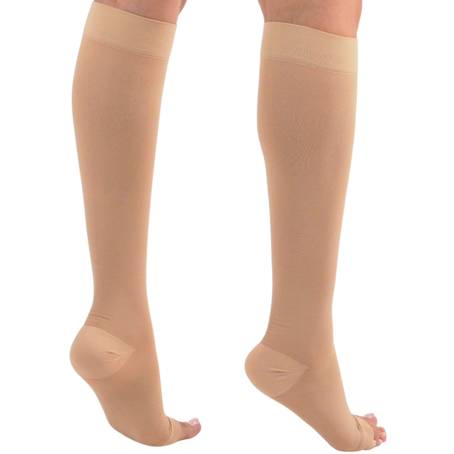 Made in USA - Open Toe Mens Compression Socks 30-40 mmHg - A311M