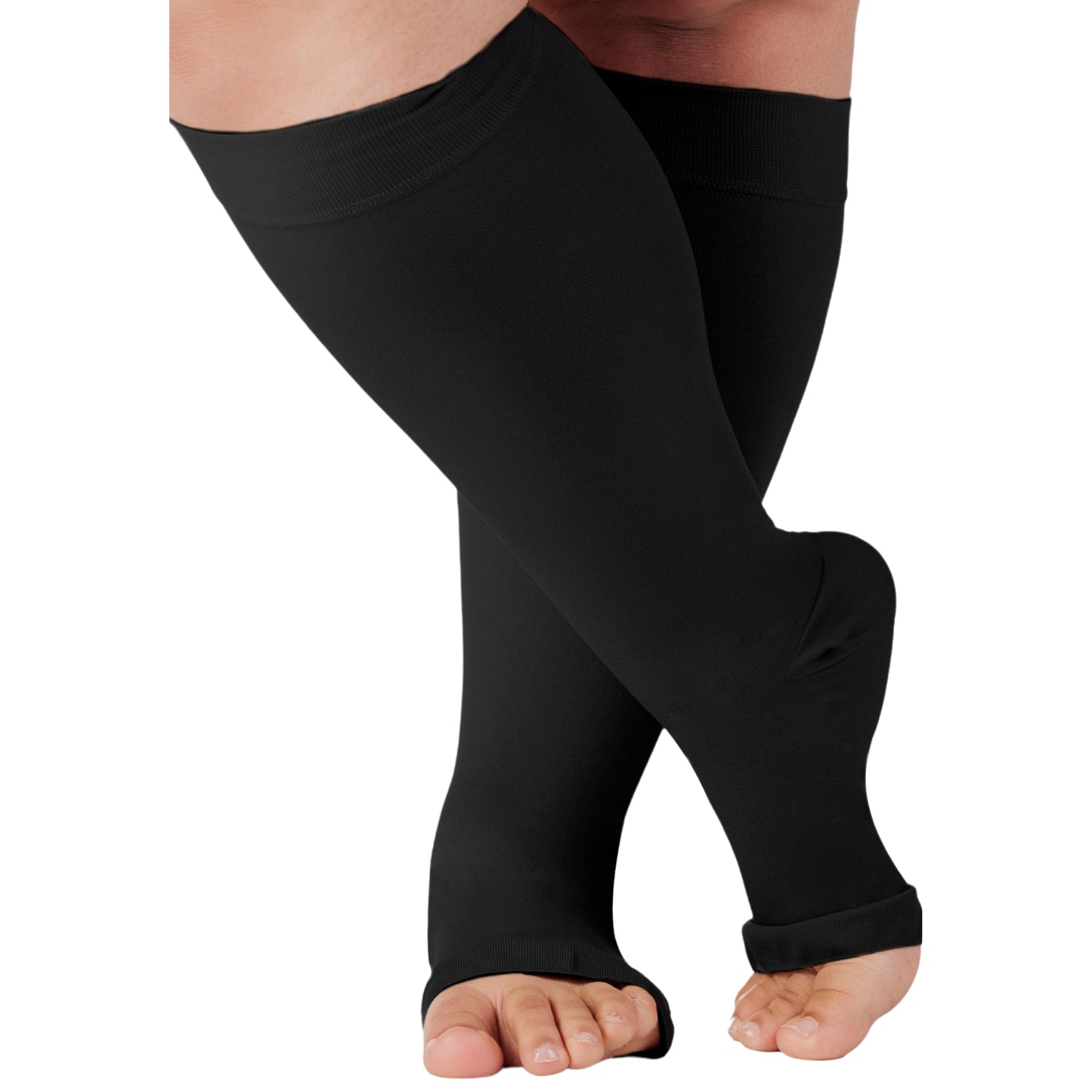 Open Toe Mens Compression Socks 20-30mmHg - A511M