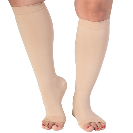 Open Toe Mens Compression Socks 15-20 mmHg - A515M