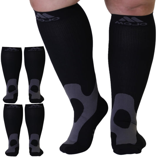 Mojo Compression Socks – Unisex Knee High Medical Compression Socks – 20-30mmHg Firm Support – A601-3