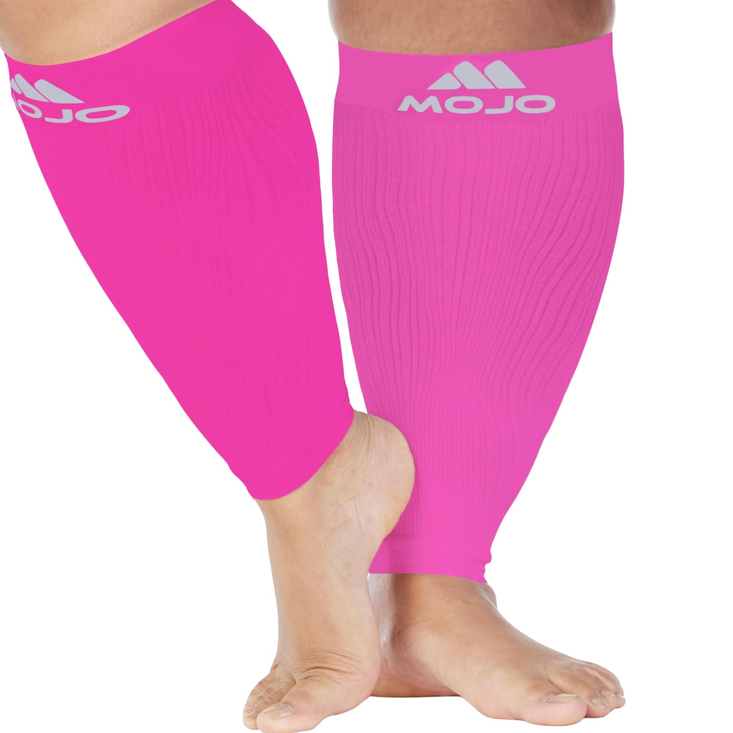 Mojo Compression Socks – Unisex Extra Wide Plus Size Compression Sleeve – 20-30mmHg Opaque – A604PS