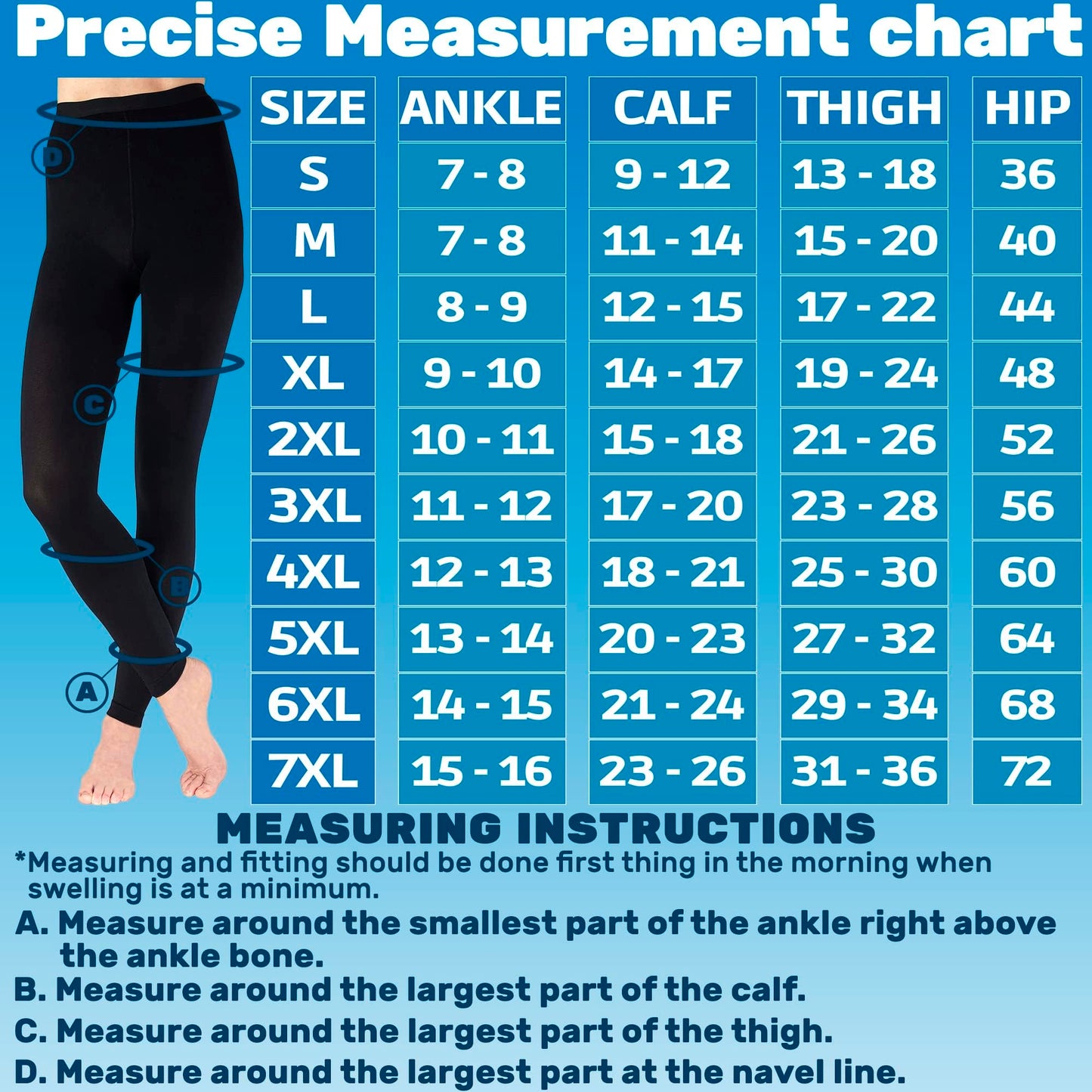Compression Leggings for Women 20-30mmHg - A717