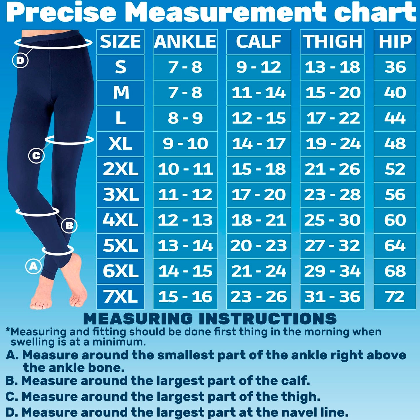 Compression Leggings for Women 20-30mmHg - A717