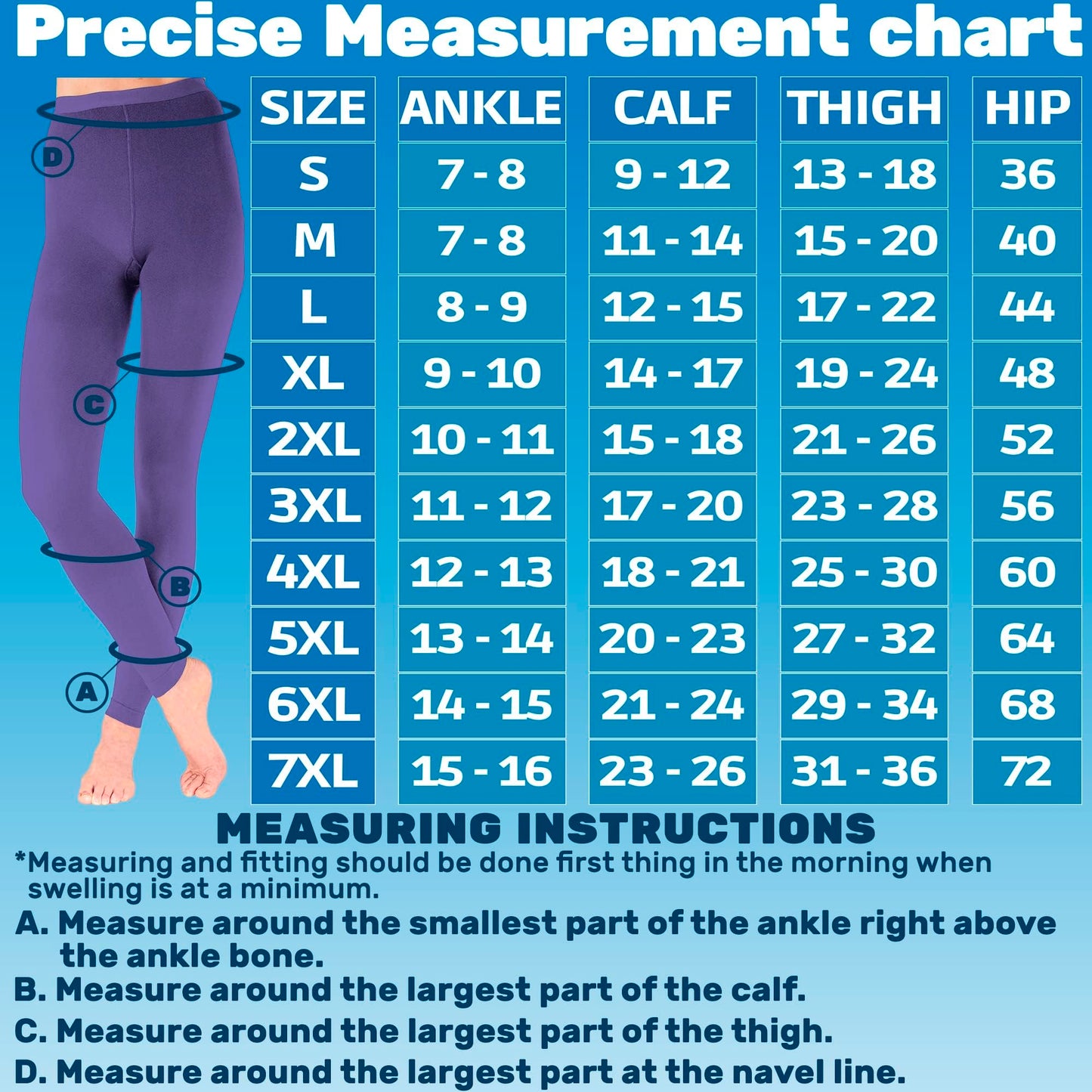 Compression Leggings for Women 20-30mmHg - A717