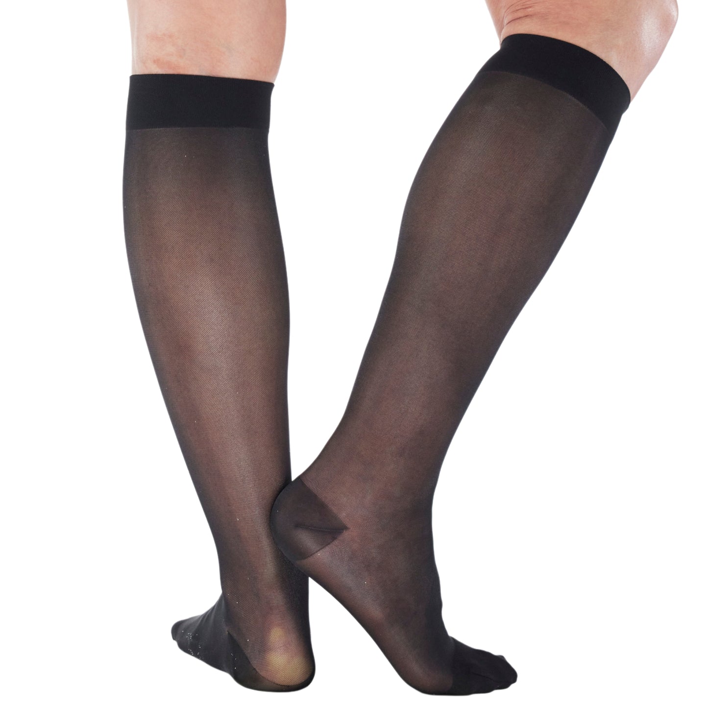 Made in USA - Travel Sheer Compression Socks 15-20mmHg for Women - ATRAVEL101