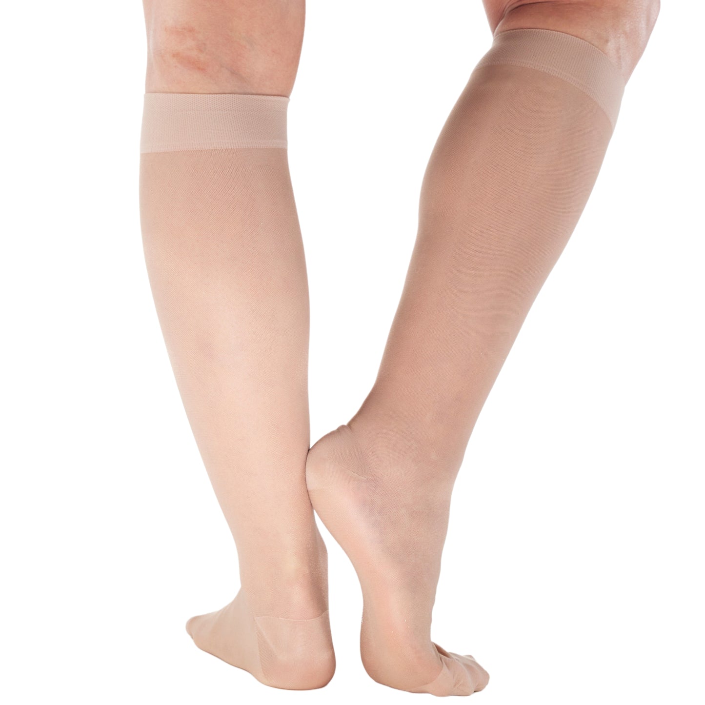 Made in USA - Travel Sheer Compression Socks 15-20mmHg for Women - ATRAVEL101