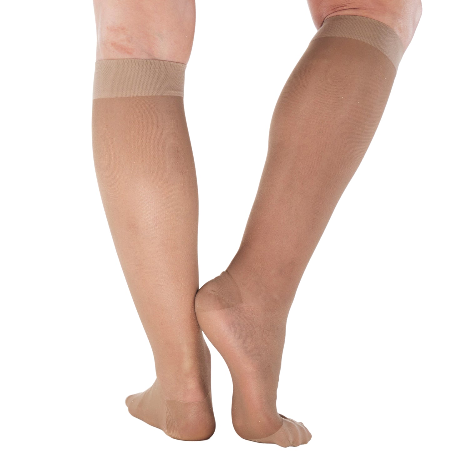 Made in USA - Travel Sheer Compression Socks 15-20mmHg for Women - ATRAVEL101