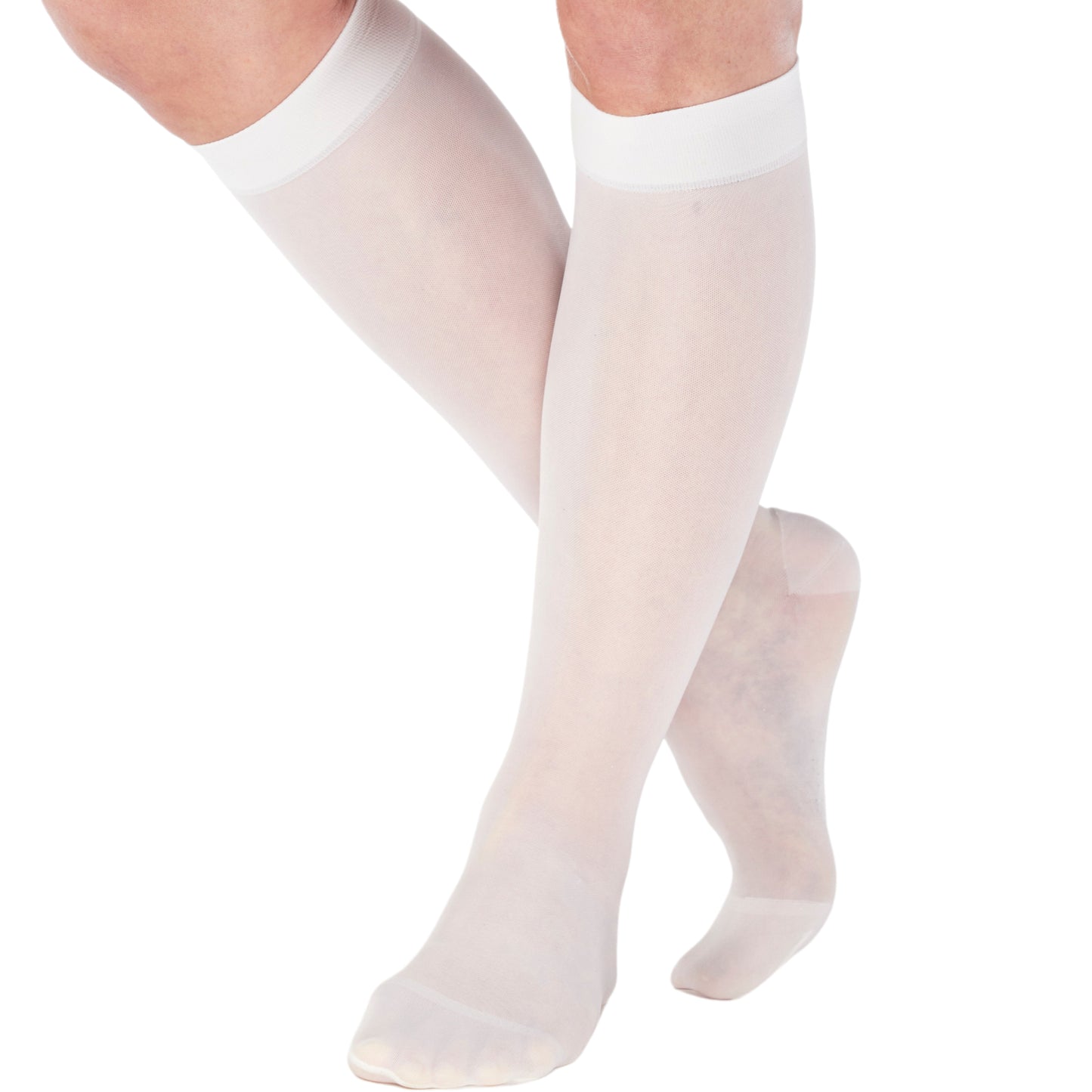 Made in USA - Travel Sheer Compression Socks 15-20mmHg for Women - ATRAVEL101