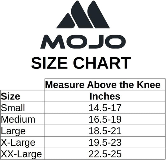 Mojo Compression Socks – Men's & Women's Medical Compression Knee Sleeve for Arthritis & Joint Support – 20-30mmHg Firm Support – M801