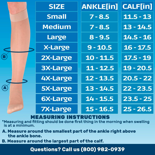 Made in USA - Women's 15-20mmHg Sheer Compression Socks - A101