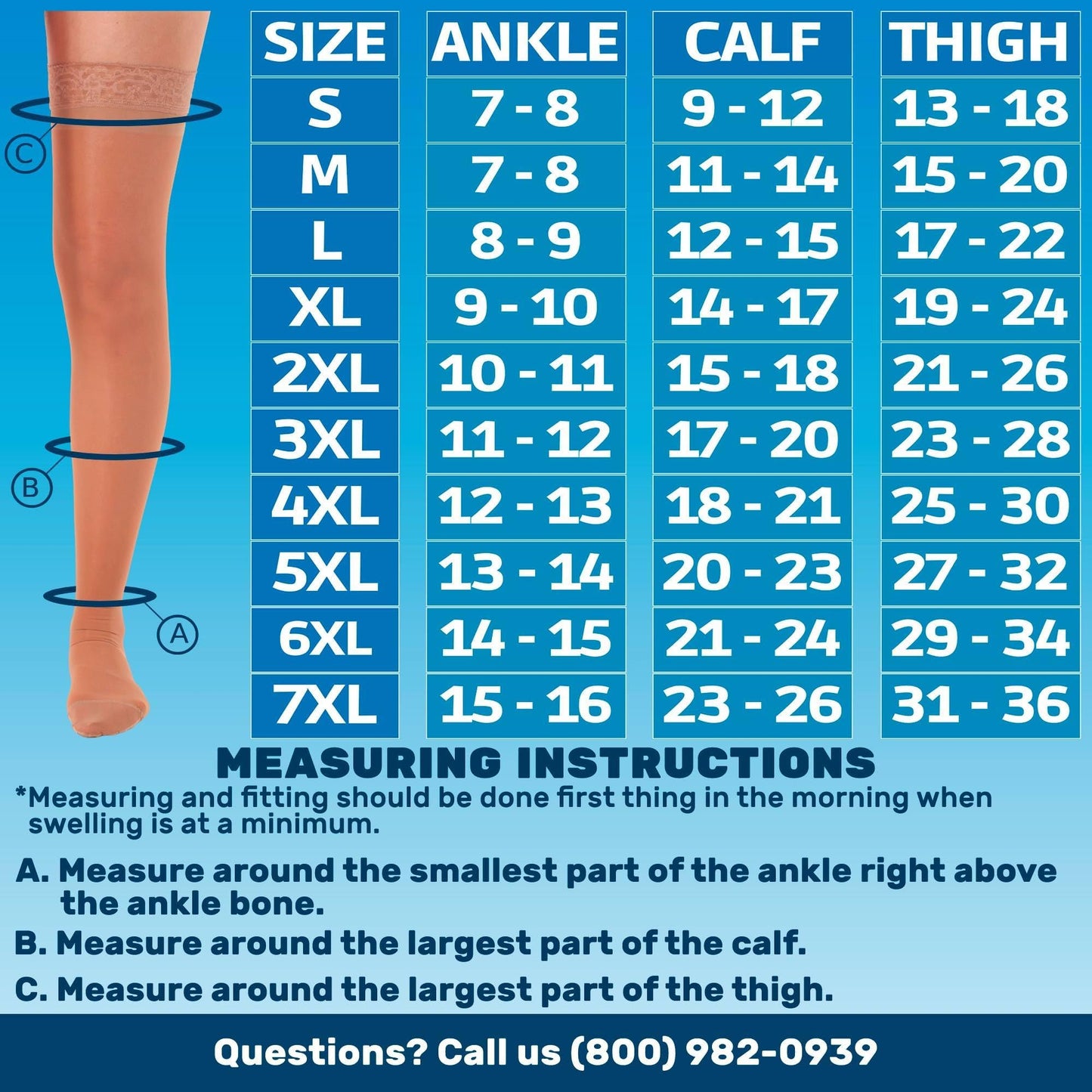 Made in USA - 15-20mmHg Sheer Compression Stockings for Women - A102