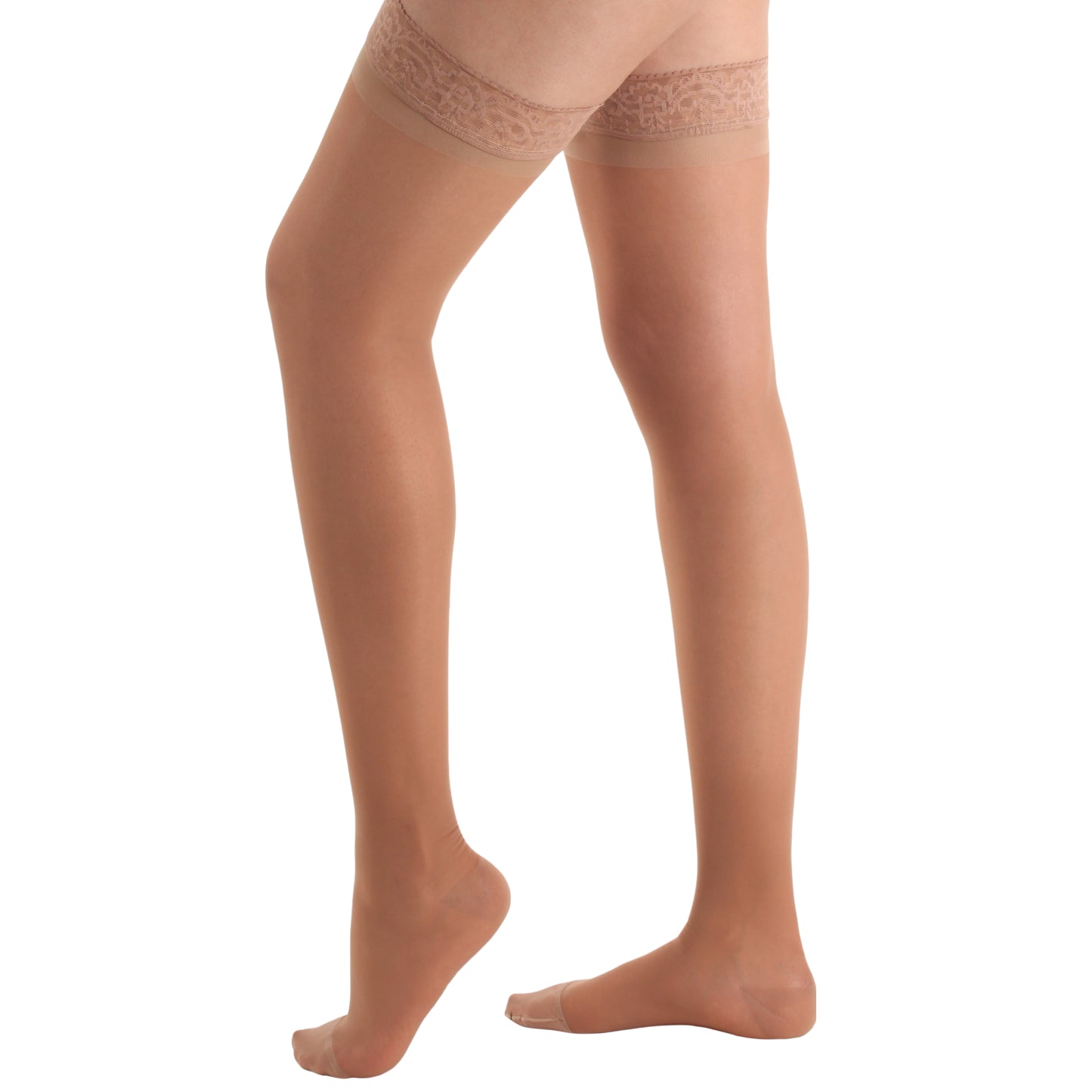 Made in USA - 15-20mmHg Sheer Compression Stockings for Women - A102