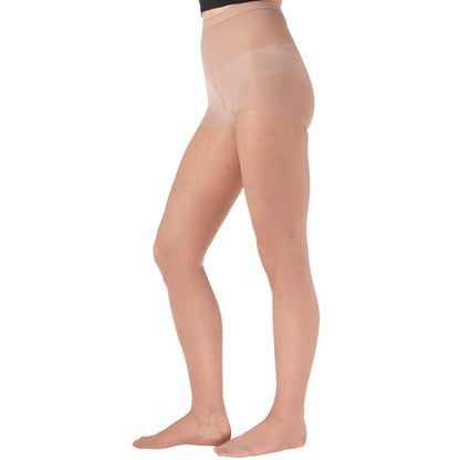 Made in USA - 15-20mmHg Sheer Compression Pantyhose for Women - A103