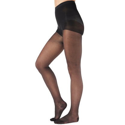 Made in USA - 15-20mmHg Sheer Compression Pantyhose for Women - A103