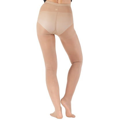 Made in USA - 15-20mmHg Sheer Compression Pantyhose for Women - A103