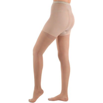 Made in USA - 15-20mmHg Sheer Compression Pantyhose for Women - A103