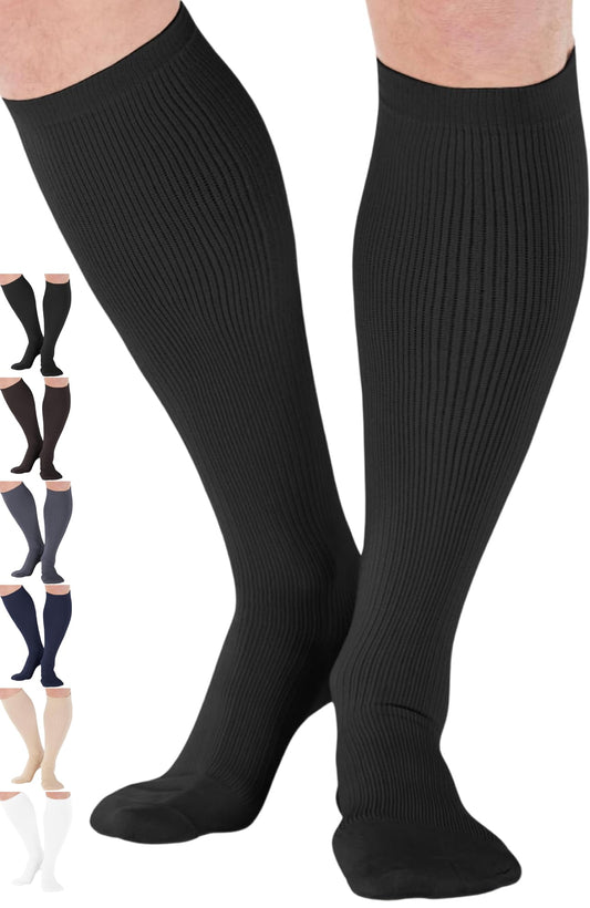 Made in USA - 20-30mmHg Compression Socks for Men - A104
