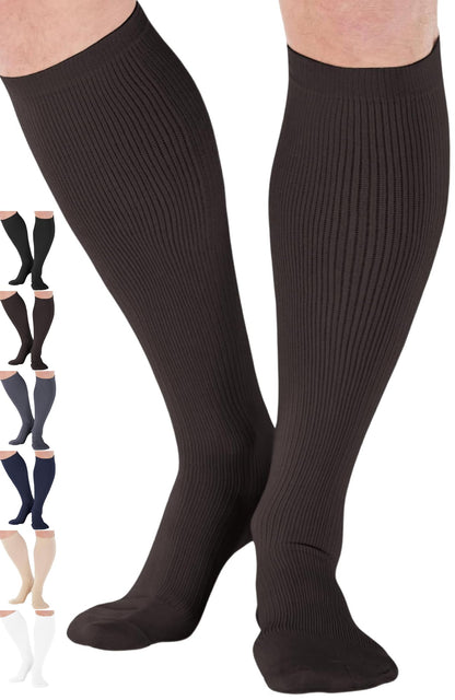 Made in USA - 20-30mmHg Compression Socks for Men - A104