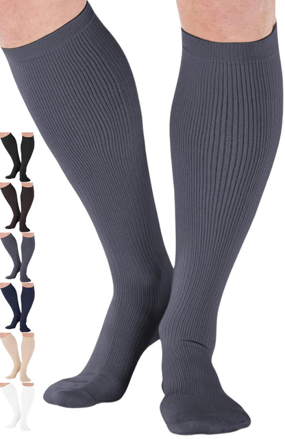Made in USA - 20-30mmHg Compression Socks for Men - A104