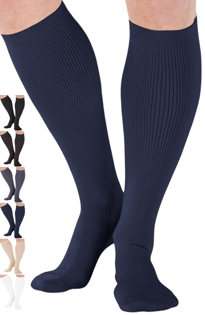Made in USA - 20-30mmHg Compression Socks for Men - A104