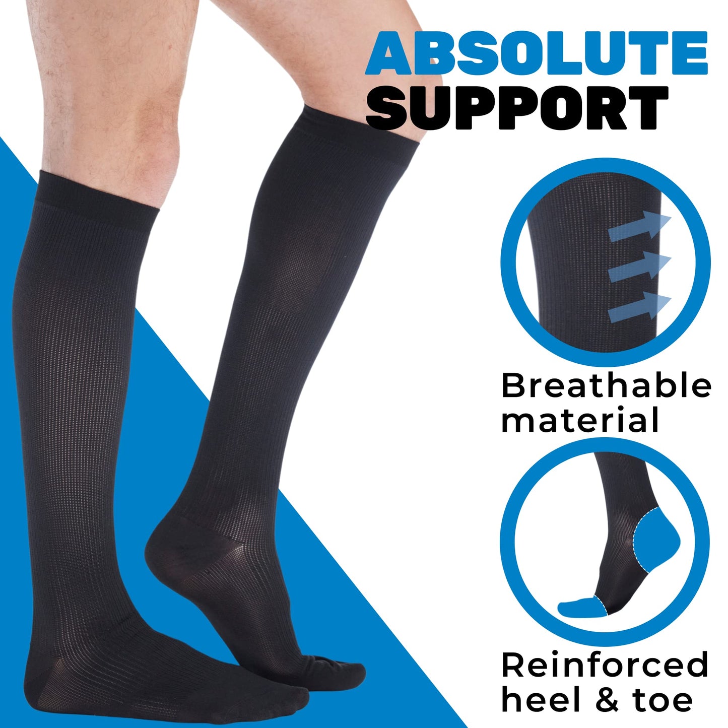 Cotton 20-30mmhg Compression Socks for Women - A105W