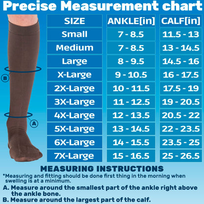Cotton 20-30mmhg Compression Socks for Men - A105M