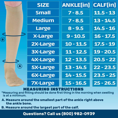 Cotton 20-30mmhg Compression Socks for Men - A105M
