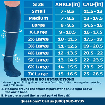 Cotton 20-30mmhg Compression Socks for Men - A105M