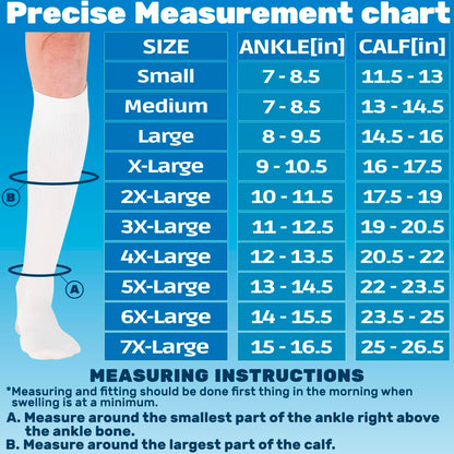 Cotton 20-30mmhg Compression Socks for Men - A105M