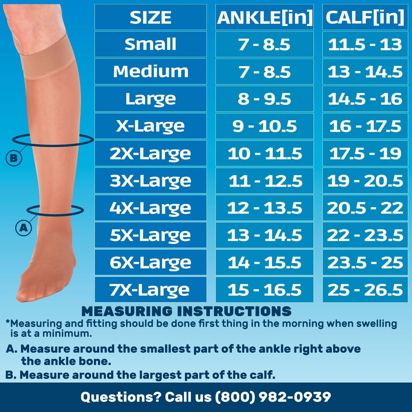 Made in USA - 8-15mmHg Sheer Compression Socks for Women - A107
