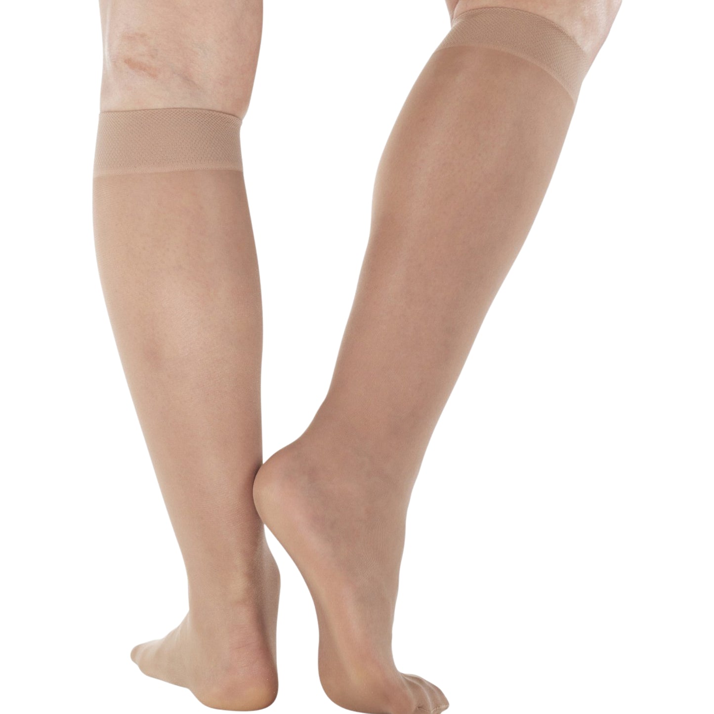 Made in USA - 8-15mmHg Sheer Compression Socks for Women - A107