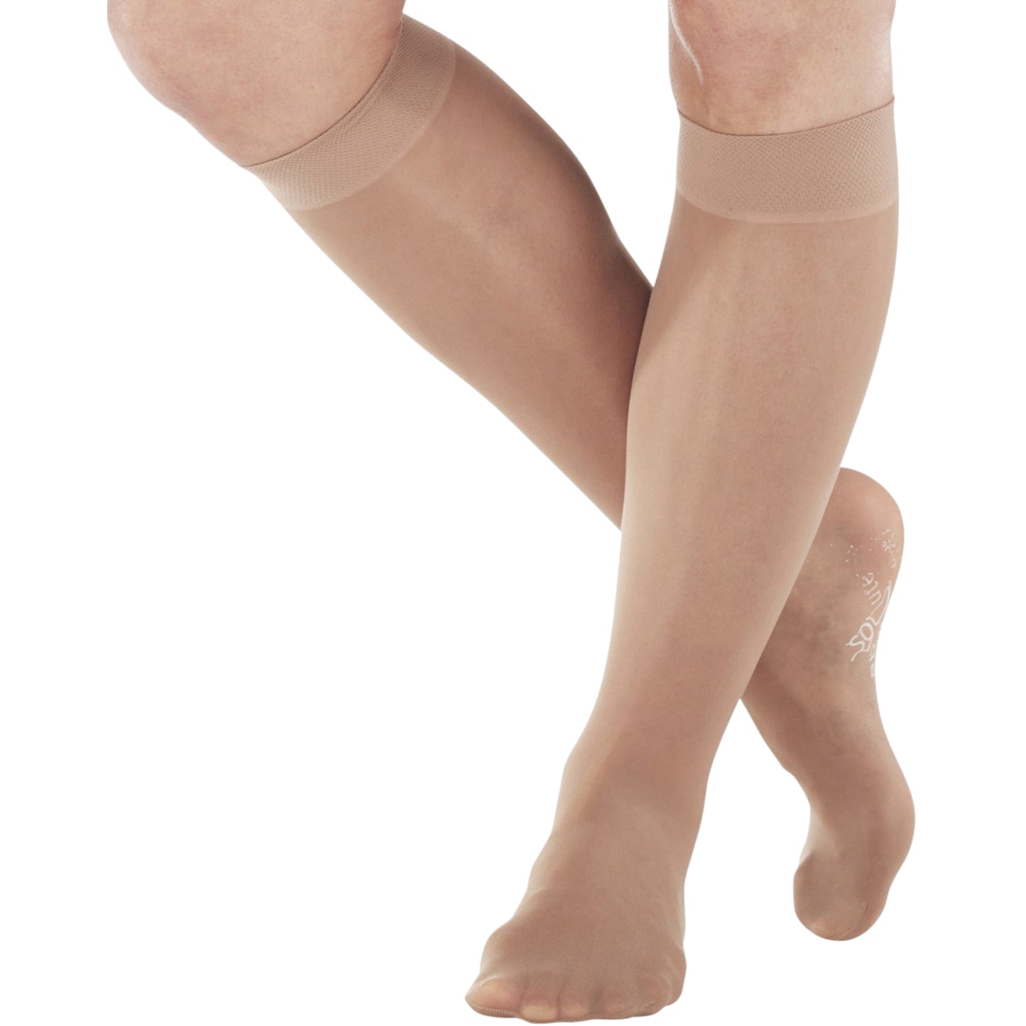 Made in USA - 8-15mmHg Sheer Compression Socks for Women - A107