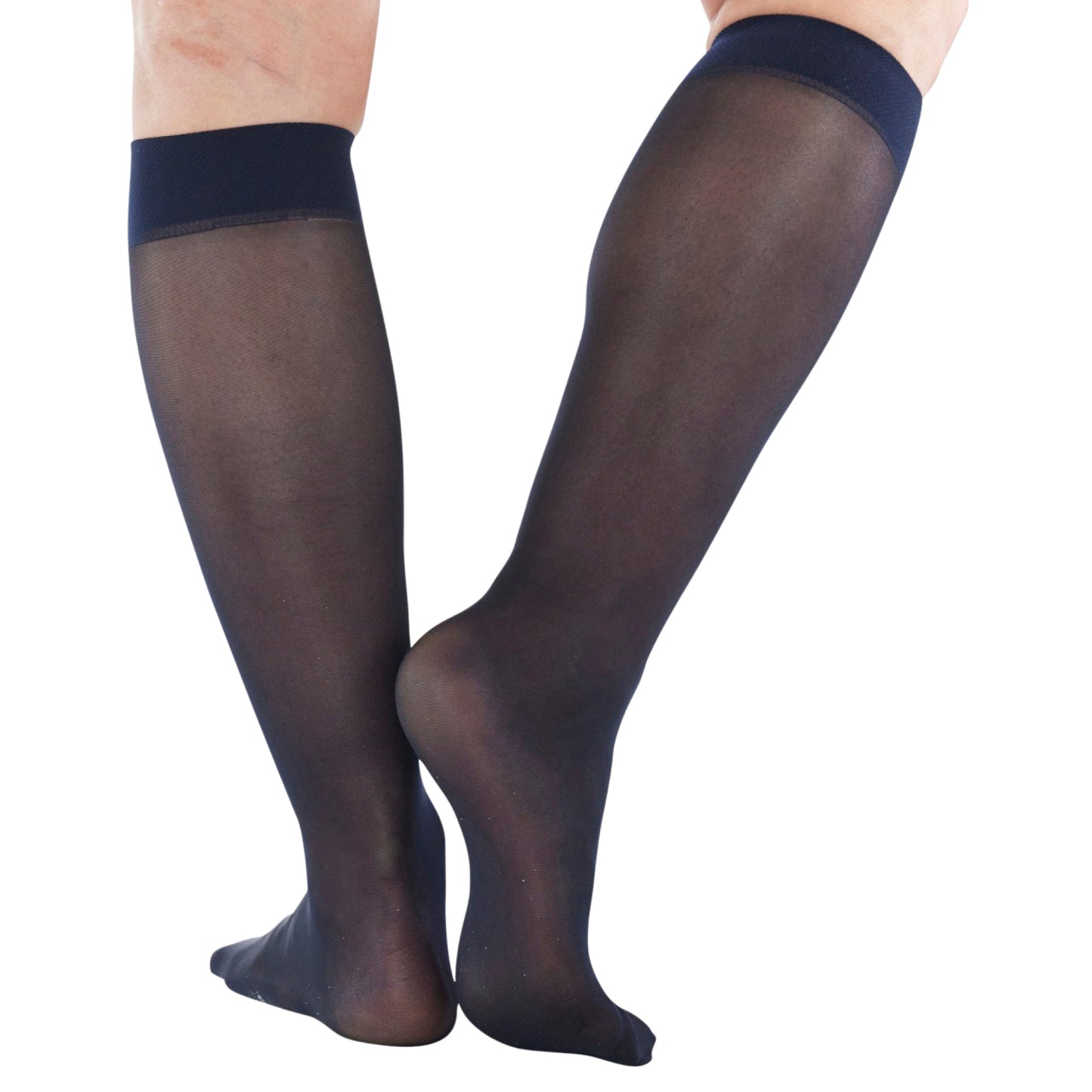 Made in USA - 8-15mmHg Sheer Compression Socks for Women - A107
