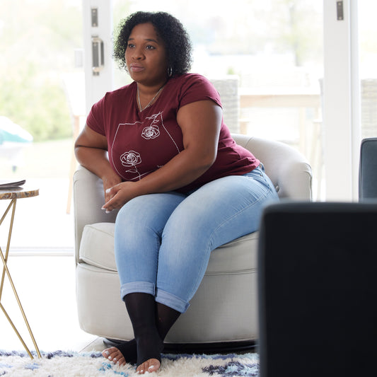 ABSOLUTE SUPPORT Open Toe Sheer Compression Socks 15-20mmHg for Women Travel, Flying - A111T