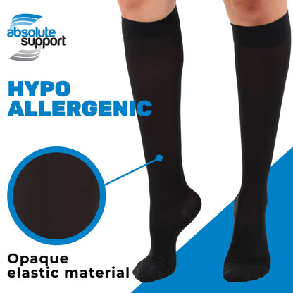 Knee High Compression Socks for Men & Women 15-20mmHg - Closed Toe,  Boost Circulation & Reduce Swelling,  A131