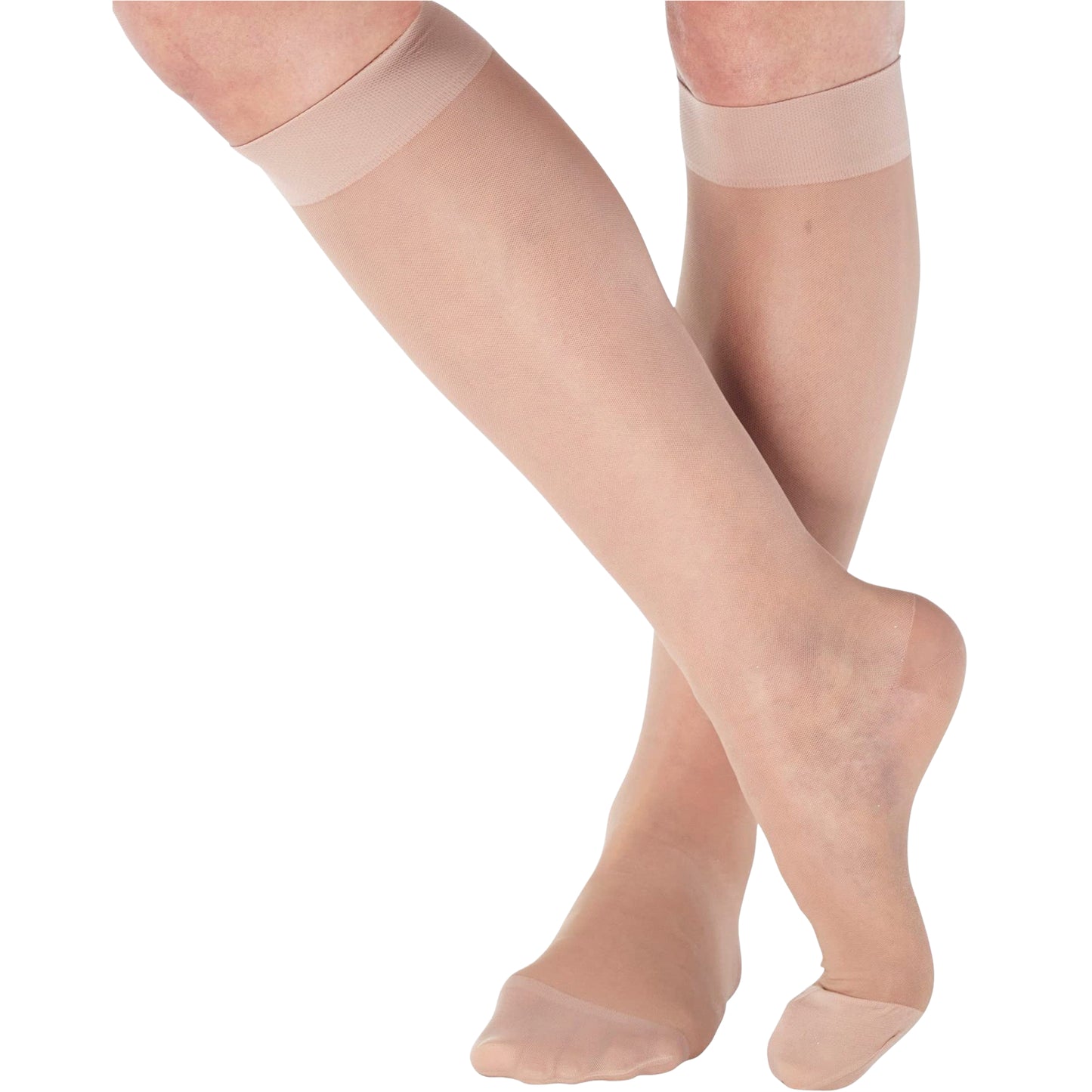 Made in USA - 20-30mmHg Sheer Compression Socks for Women - A205