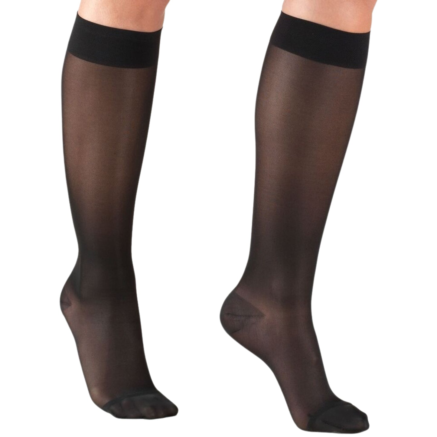 Made in USA - 20-30mmHg Sheer Compression Socks for Women - A205