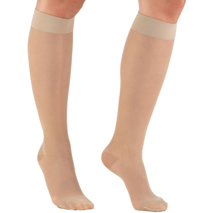 Made in USA - 20-30mmHg Sheer Compression Socks for Women - A205