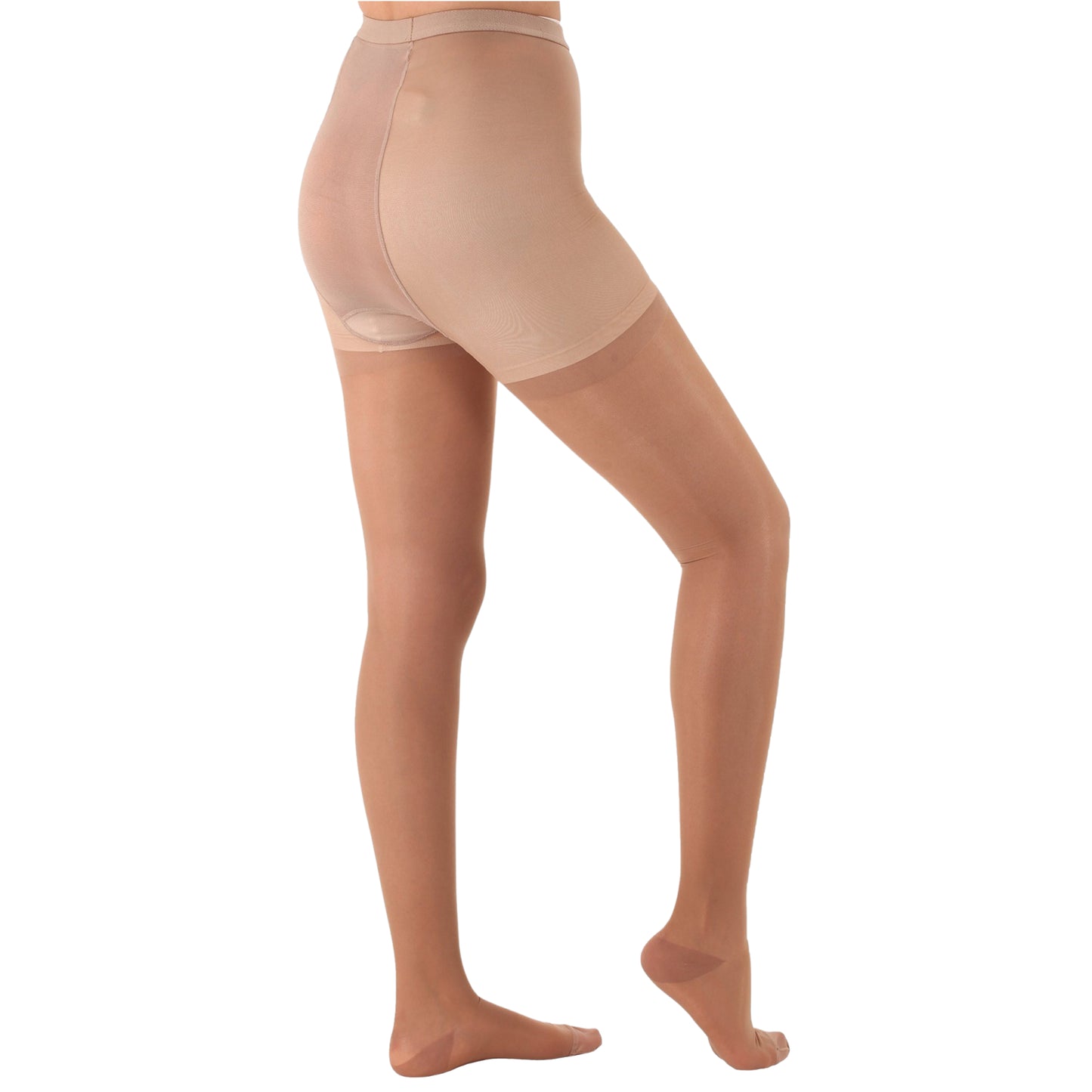 Made in USA - 20-30mmHg Sheer Compression Pantyhose for Women - A207