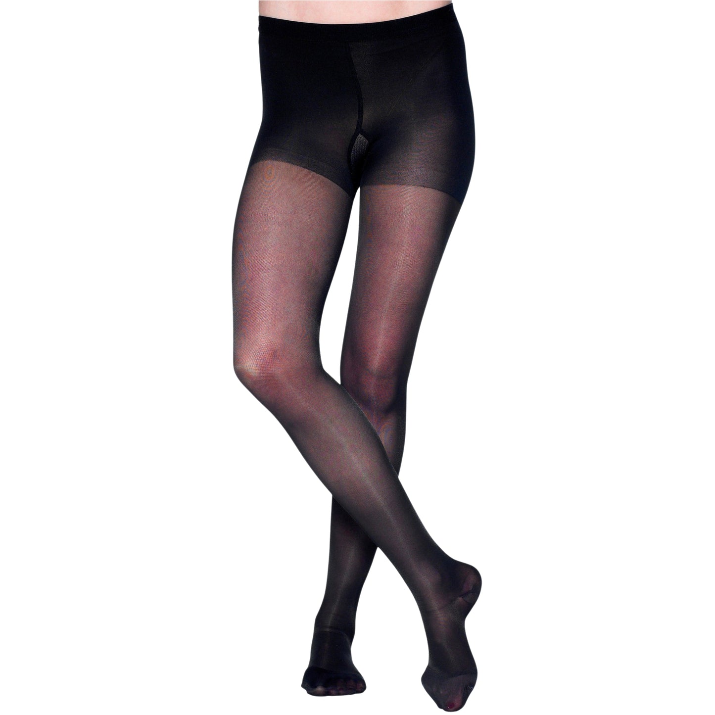 Made in USA - 20-30mmHg Sheer Compression Pantyhose for Women - A207