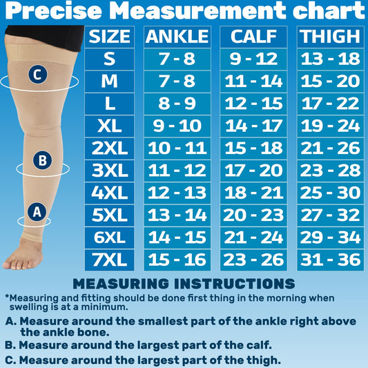 Womens Compression Full Leg Sleeve 20-30mmHg - A209W