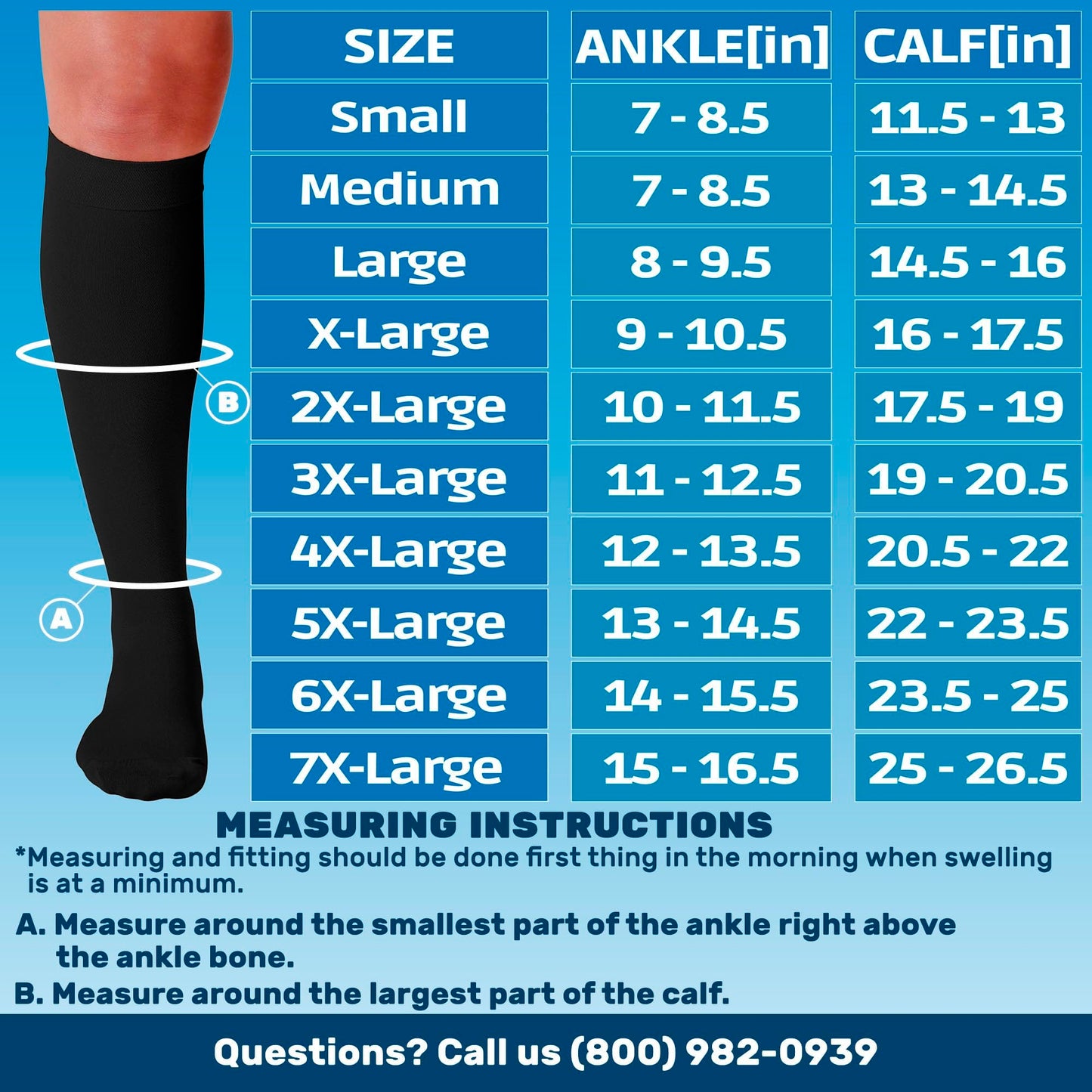 Made in USA - 30-40mmHg Mens Compression Socks - A301M