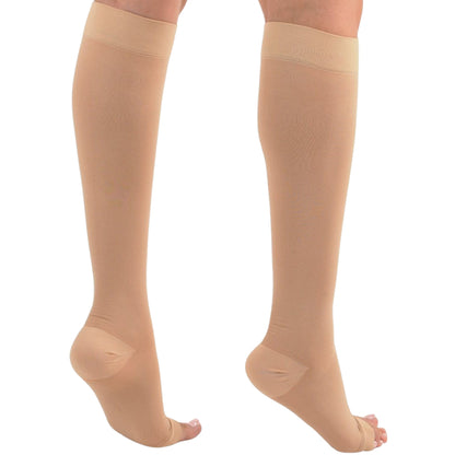 Made in USA - Open Toe Mens Compression Socks 30-40 mmHg - A311M