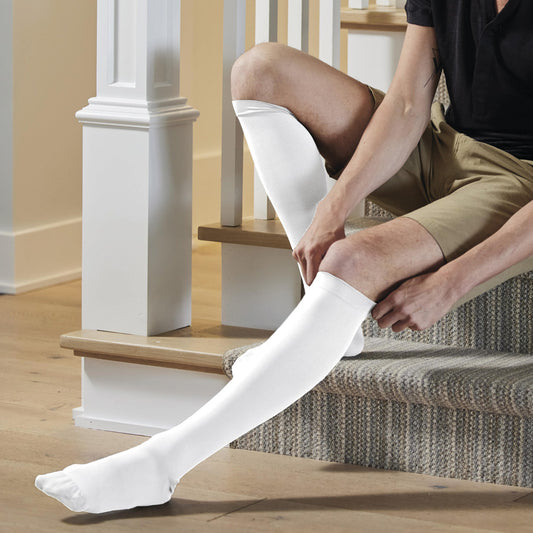 Made in USA - Mens Anti-Embolism Compression Socks 18 mmHg - A401M