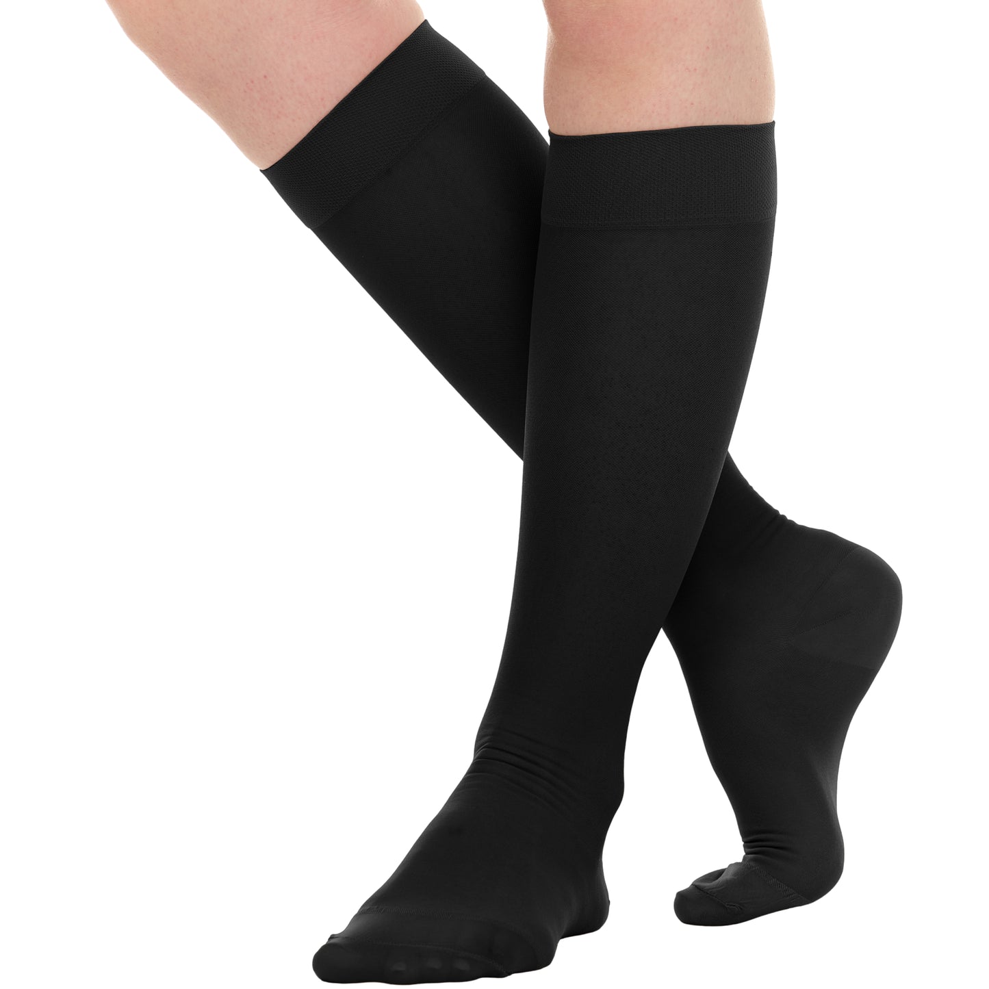 15-20mmHg Petite Sheer Short-Length Compression Socks for Women - A403